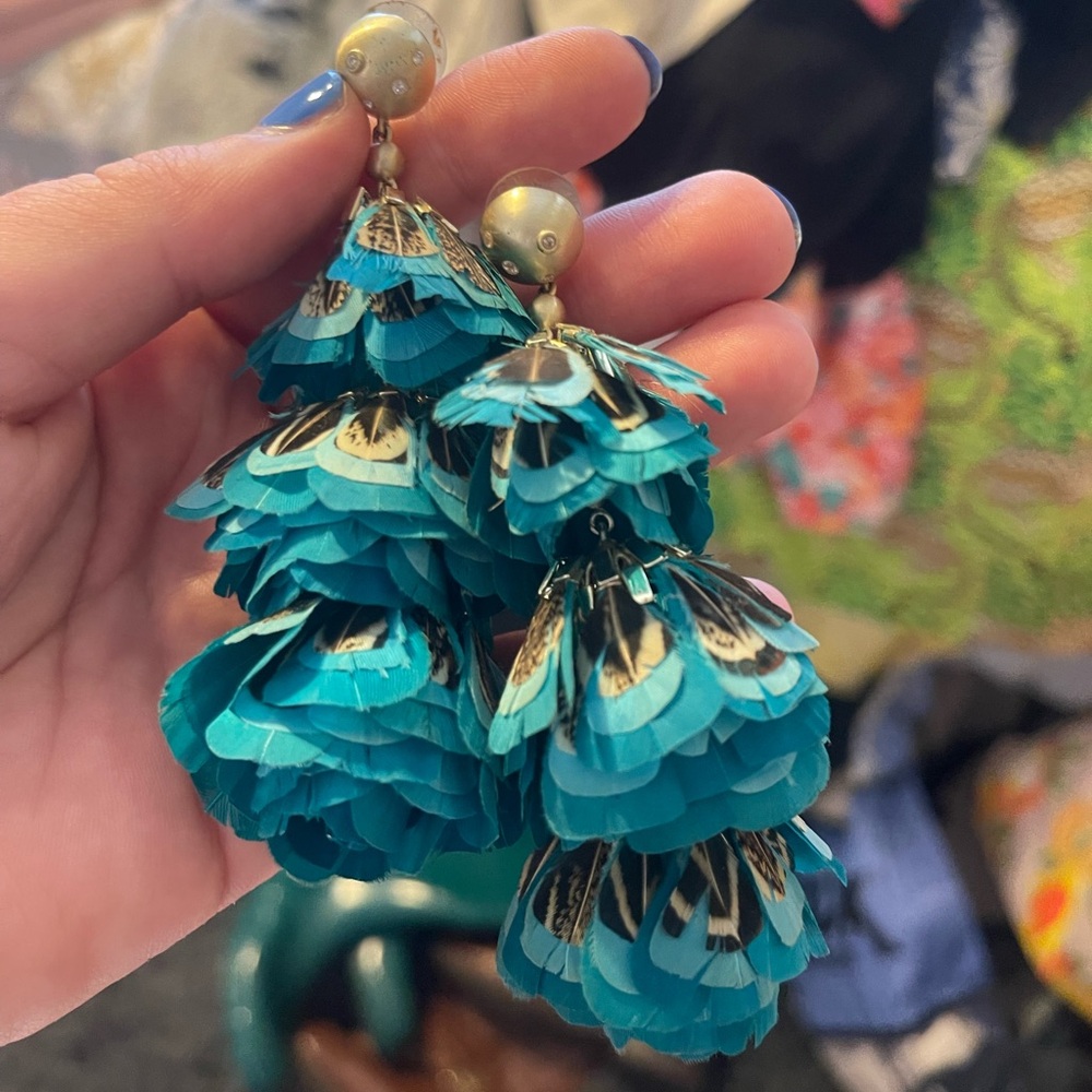 Kendra Scott - Lenin Tiered feather earrings